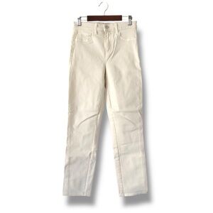L'Agence White Cropped Slim Leg Jeans NWOT Size 25